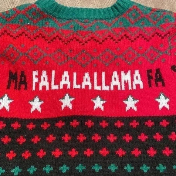 Holiday Time Ugly Christmas Sweater with Llamas. Size 2X (18). - Picture 7 of 15